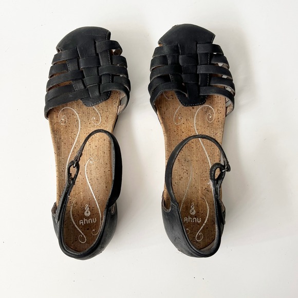 Ahnu‎ Women's Malini Mary Jane Fisherman Sandal Black Leather Size 8.5 - Picture 11 of 11
